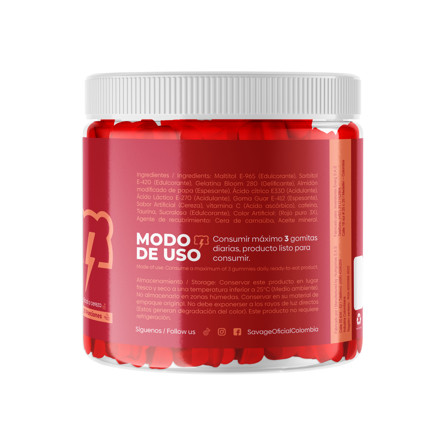 GOMAS DE CAFEINA PRE-ENTRENO (activadoras)