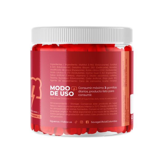 GOMAS DE CAFEINA PRE-ENTRENO (activadoras)